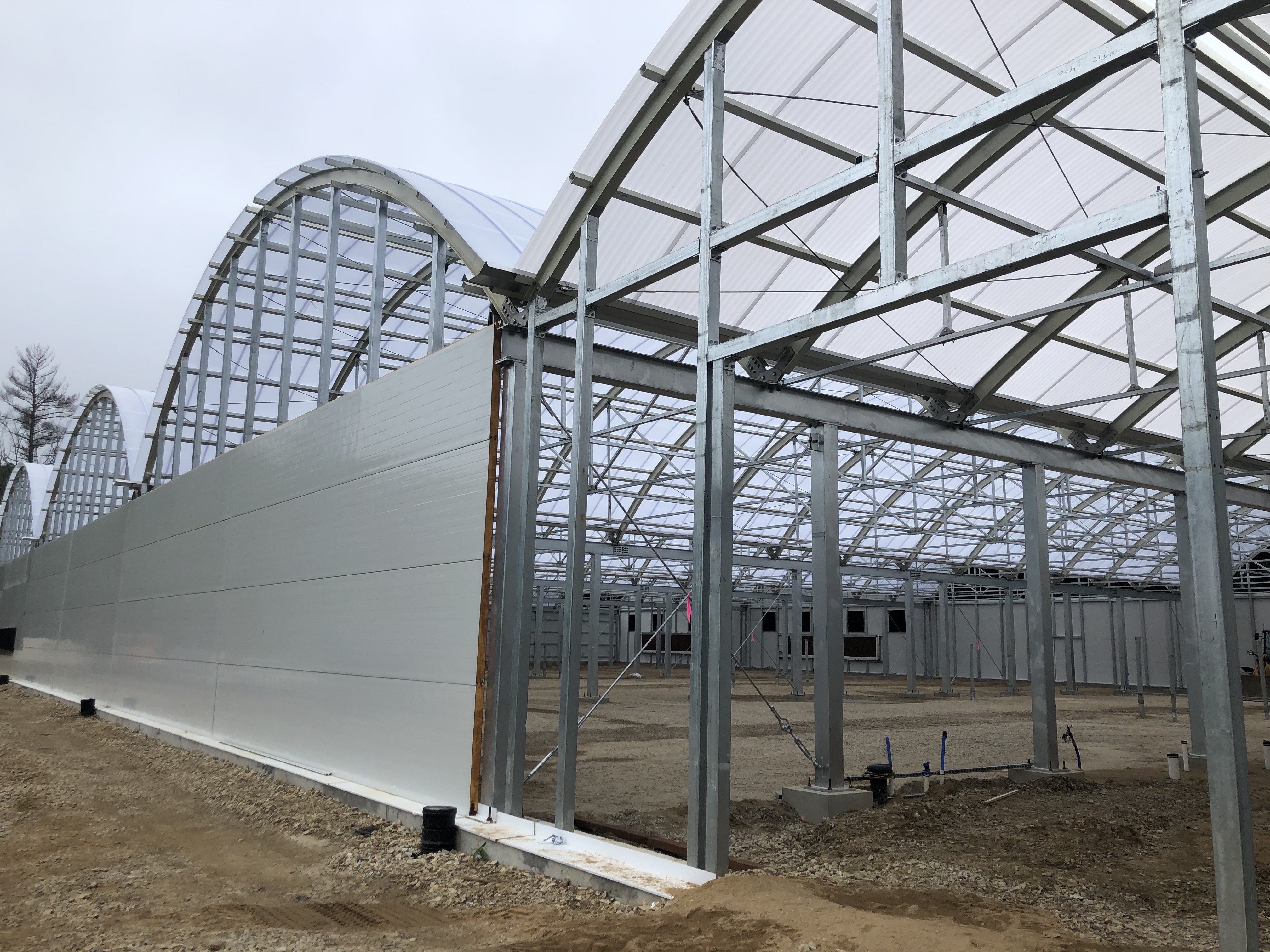 Construction of Maine's Largest Cannabis Greenhouse